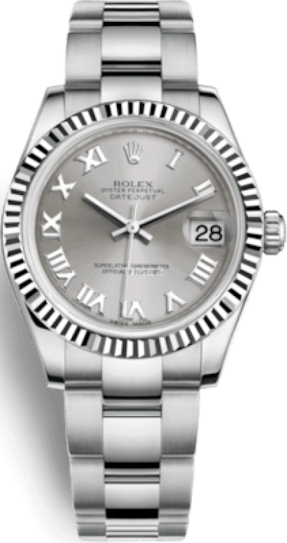 Rolex,Datejust 31 31mm,31mm,Oystersteel,White Gold,Grey,Automatic,Day,48hours,178274,178274-0062