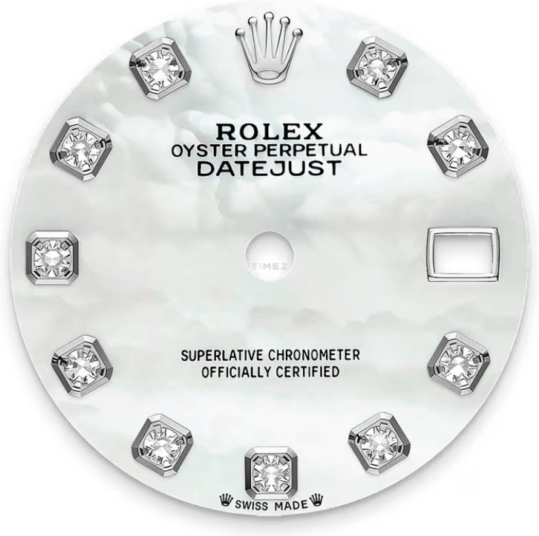Rolex,Lady-Datejust 28mm,28mm,White Gold,Oystersteel,White,Automatic,Day,55hours,279384RBR,279384RBR-0011