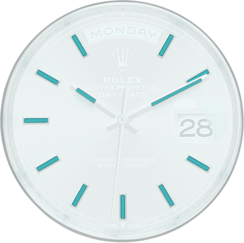 Rolex,Day-Date 40 40mm,40mm,White Gold,Grey,Automatic,Date,Day,228239,228239-0060
