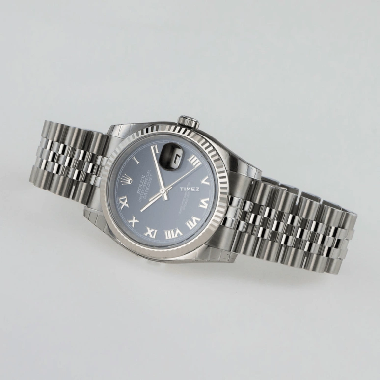 Rolex,Datejust 36 36mm,36mm,Stainless Steel,White Gold,Blue,Automatic,Day,48hours,116234,116234-63200 blue