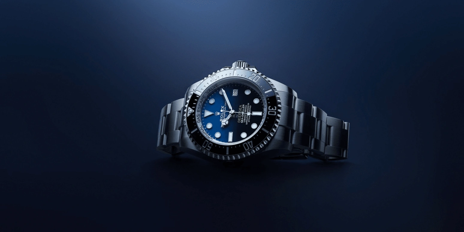 Rolex,Deepsea 44mm,44mm,Oystersteel,Blue,Black,Gradient,Automatic,Day,70hours,136660,136660-0003