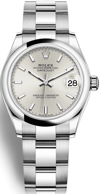 Rolex,Datejust 31 31mm,31mm,Stainless Steel,Silver,Automatic,Day,55hours,278240,278240-0005