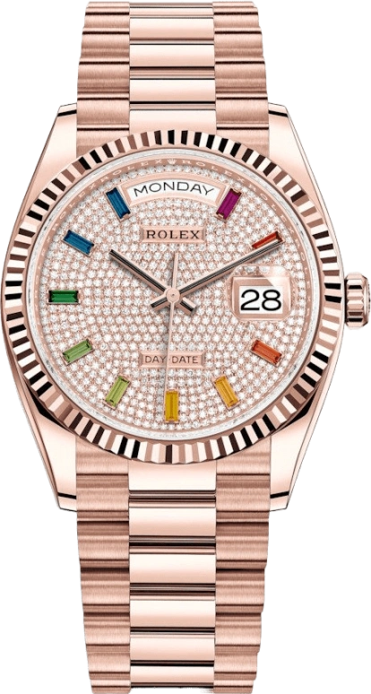 Rolex,Day-Date 36 36mm,36mm,Rose Gold,Automatic,Date,Day,128235,128235-0039