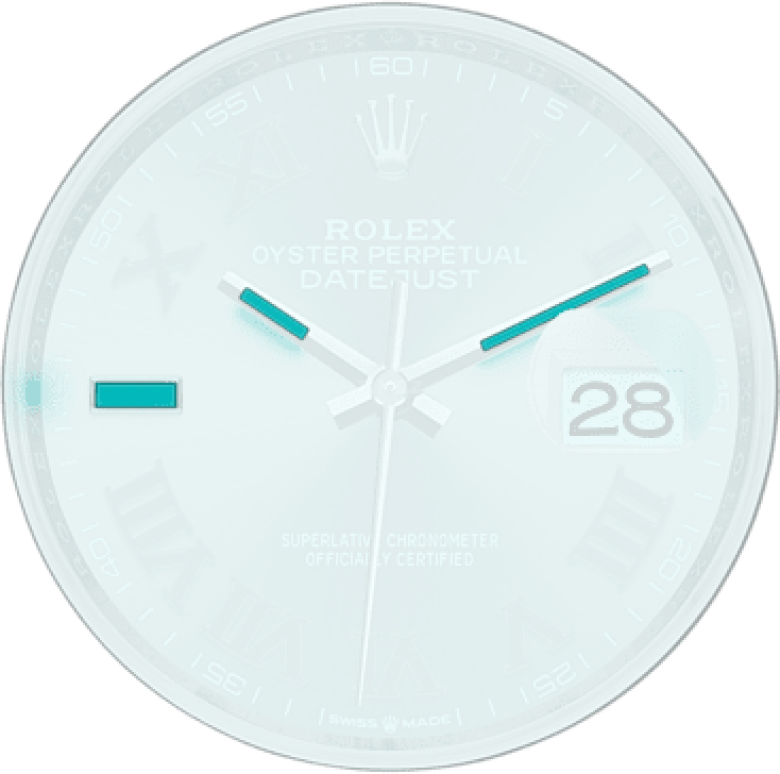 Rolex,Datejust 36 36mm,36mm,White Gold,Stainless Steel,Grey,Automatic,Day,70hours,126284RBR,126284RBR-0038
