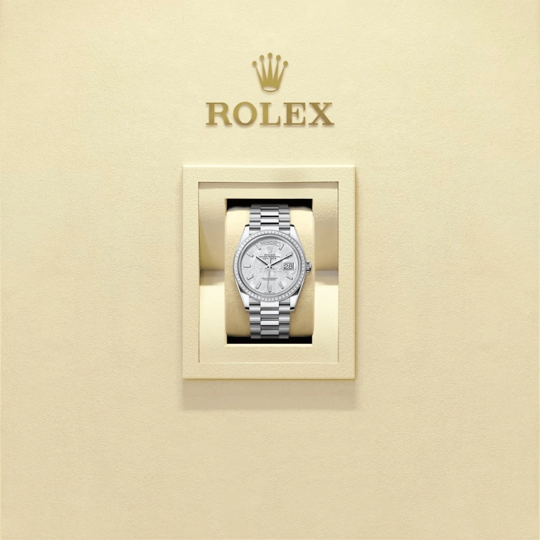 Rolex,Day-Date 36 36mm,36mm,Platinum,Silver White,Automatic,Date,Day,128396TBR,128396TBR-0022