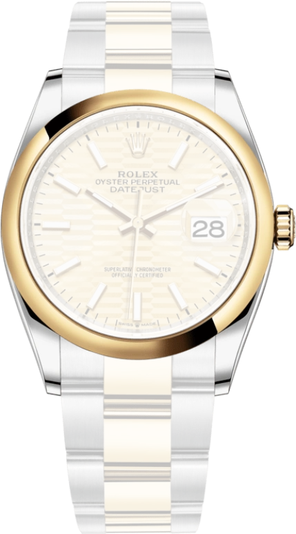 Rolex,Datejust 36 36mm,36mm,Yellow Gold,Stainless Steel,Champagne,Automatic,Day,70hours,126203,126203-0040