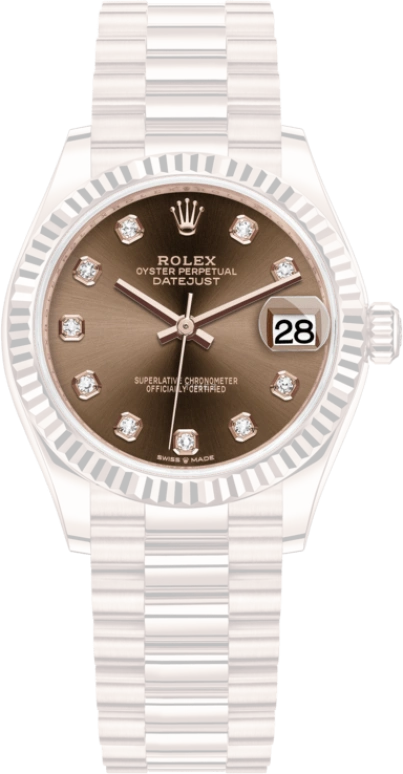 Rolex,Datejust 31 31mm,31mm,Rose Gold,Brown,Automatic,Day,55hours,278275,278275-0010