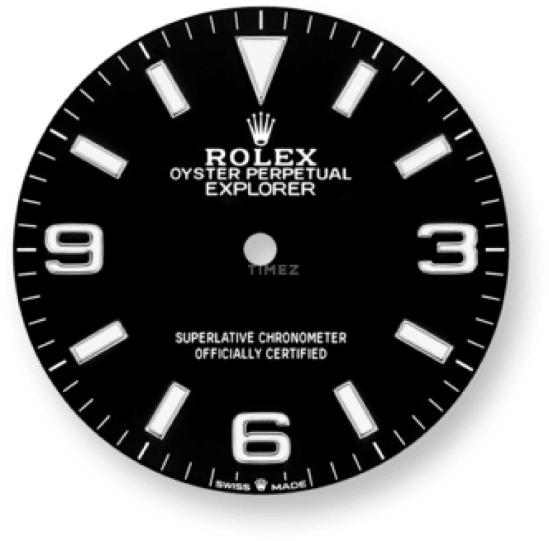 Rolex,Explorer 36mm,36mm,Stainless Steel,Black,Automatic,70hours,In-house Caliber,124270,124270-0001