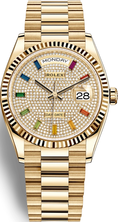 Rolex,Day-Date 36 36mm,36mm,Yellow Gold,Automatic,Date,Day,128238,128238-0051