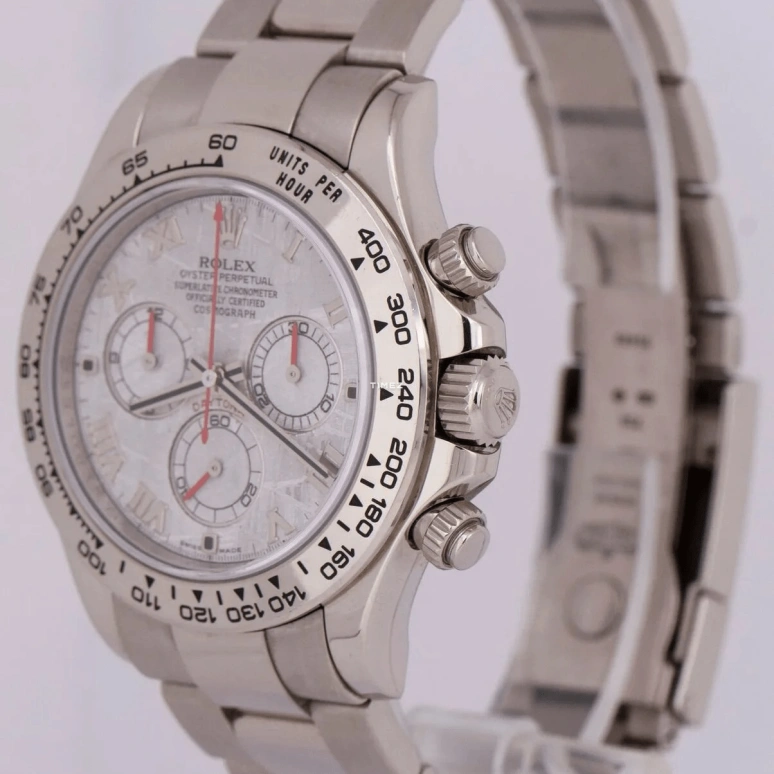 Rolex,Daytona 40mm,40mm,White Gold,White,Automatic,Chronograph,72hours,116509,116509-METEORITE