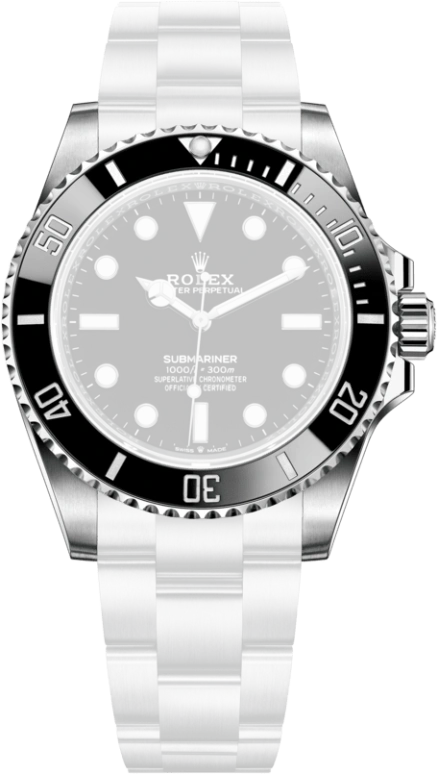 Rolex,Submariner 41mm,41mm,Oystersteel,Ceramic,Black,Automatic,70hours,In-house Caliber,124060,124060-0001