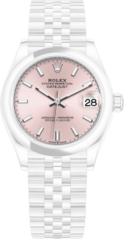 Rolex,Datejust 31 31mm,31mm,Stainless Steel,Pink,Automatic,Day,55hours,278240,278240-0008