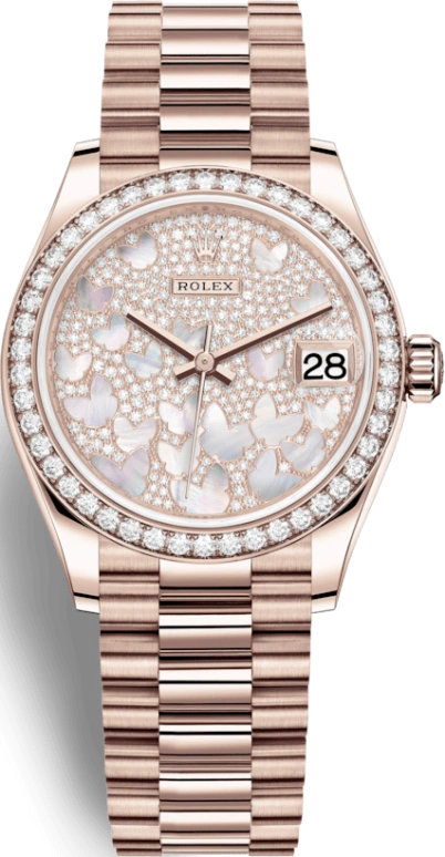 Rolex,Datejust 31 31mm,31mm,Rose Gold,White,Automatic,Day,55hours,278285RBR,278285RBR-0010