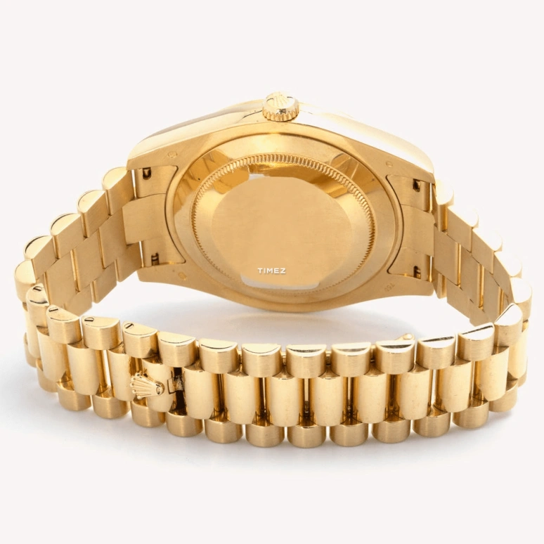 Rolex,Day-Date II 41mm,41mm,Yellow Gold,Gold,Automatic,48hours,In-house Caliber,218238 Ruby