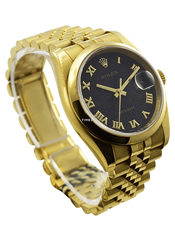 Rolex,Datejust 36 36mm,36mm,Yellow Gold,Gold,Automatic,Day,48hours,116208,116208-63208