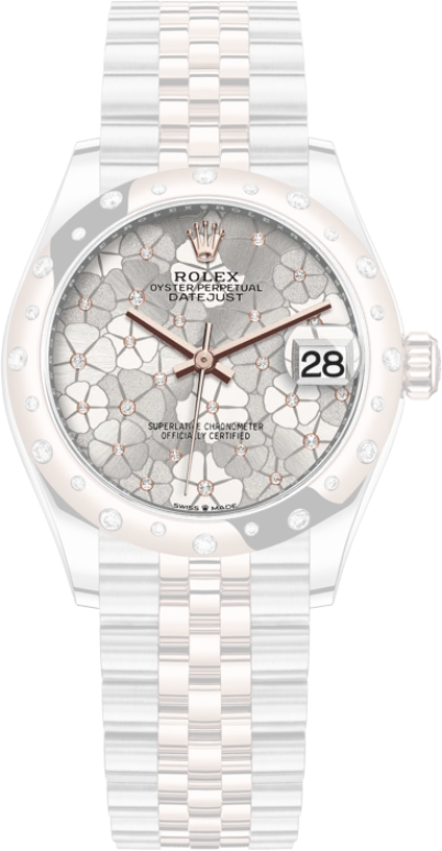 Rolex,Datejust 36 31mm,31mm,Oystersteel,Everose Gold,Silver,Automatic,Day,55hours,278341RBR,278341RBR-0032