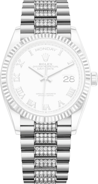 Rolex,Day-Date 36 36mm,36mm,White Gold,White,Automatic,Date,Day,128239,128239-0039