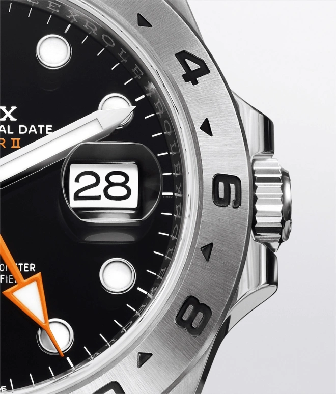 Rolex,Explorer II 42mm,42mm,Stainless Steel,Black,Automatic,Day,Dule Time,226570,226570-0002