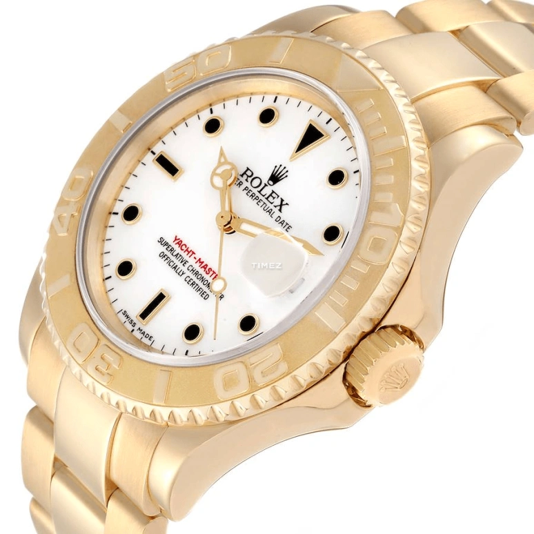 Rolex,Yacht-Master 40mm,40mm,Yellow Gold,White,Automatic,Day,48hours,David Beckham,16628,16628-0001