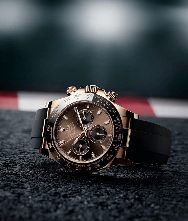 Rolex,Daytona 40mm,40mm,Ceramic,Rose Gold,Brown,Automatic,Chronograph,Column Wheel,Stephen Curry,Threezus,116515LN,116515LN-0041