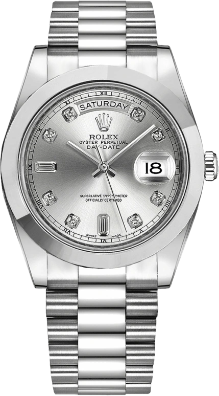 Rolex Day-Date II 218206-SLVDSP