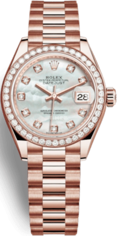 Rolex,Lady-Datejust 28mm,28mm,Everose Gold,Pink,Automatic,Day,55hours,279135RBR,279135RBR-0010