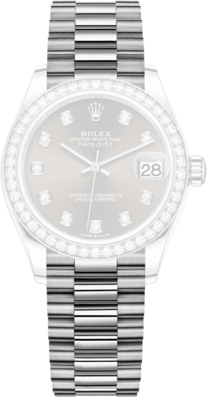 Rolex,Datejust 31 31mm,31mm,White Gold,Grey,Automatic,Day,55hours,278289RBR,278289RBR-0006