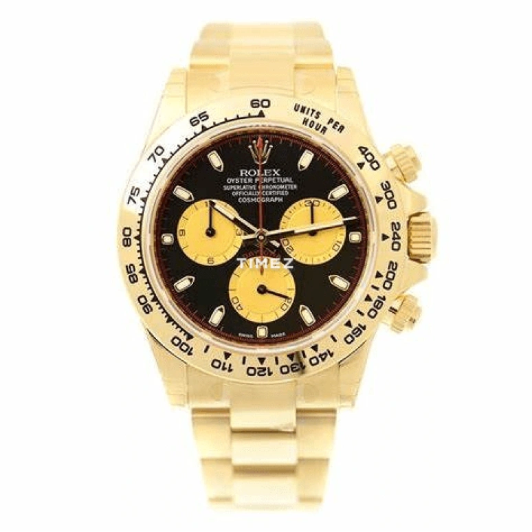 Rolex,Daytona 40mm,40mm,Yellow Gold,Black,Automatic,Chronograph,72hours,116528,116528-78598