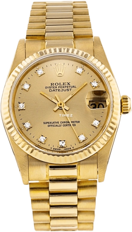Rolex Datejust 31 68278 Champagne Diamond
