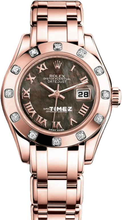 Rolex,Pearlmaster 29mm,29mm,Rose Gold,Black,Automatic,Day,48hours,80315,80315-0023