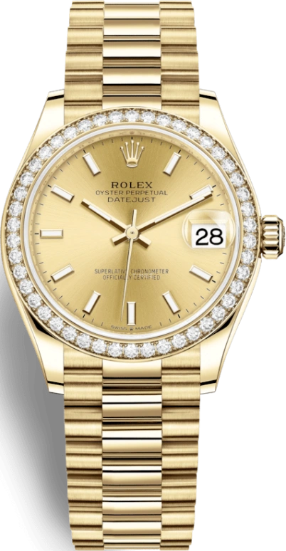 Rolex,Datejust 31 31mm,31mm,Yellow Gold,Champagne,Automatic,Day,55hours,278288RBR,278288RBR-0022