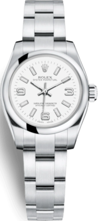 Rolex,Oyster Perpetual 26mm,26mm,Stainless Steel,White,Automatic,48hours,In-house Caliber,176200,176200-0011