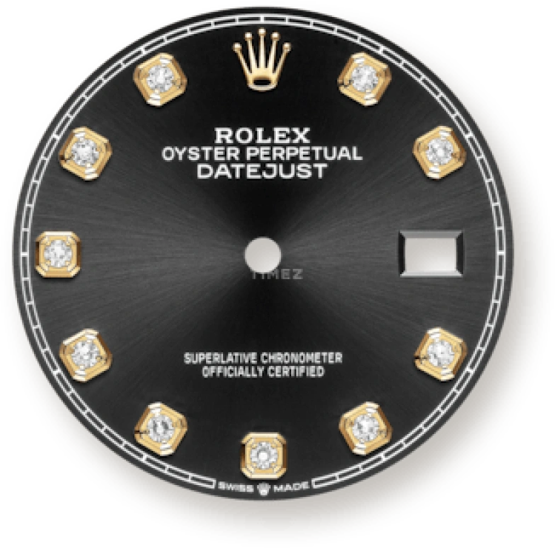 Rolex,Datejust 36 36mm,36mm,Yellow Gold,Stainless Steel,Black,Automatic,Day,70hours,126283RBR,126283RBR-0008