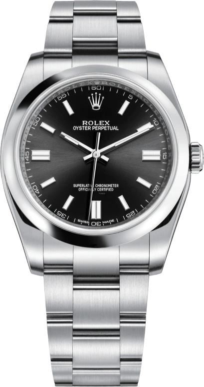 Rolex,Oyster Perpetual 36mm,36mm,Stainless Steel,Black,Automatic,48hours,In-house Caliber,116000,116000-0013