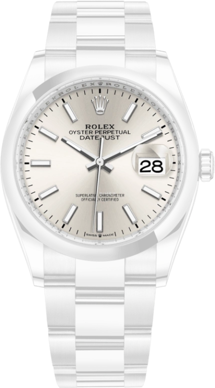 Rolex,Datejust 36 36mm,36mm,Oystersteel,Silver,Automatic,Day,70hours,126200,126200-0002