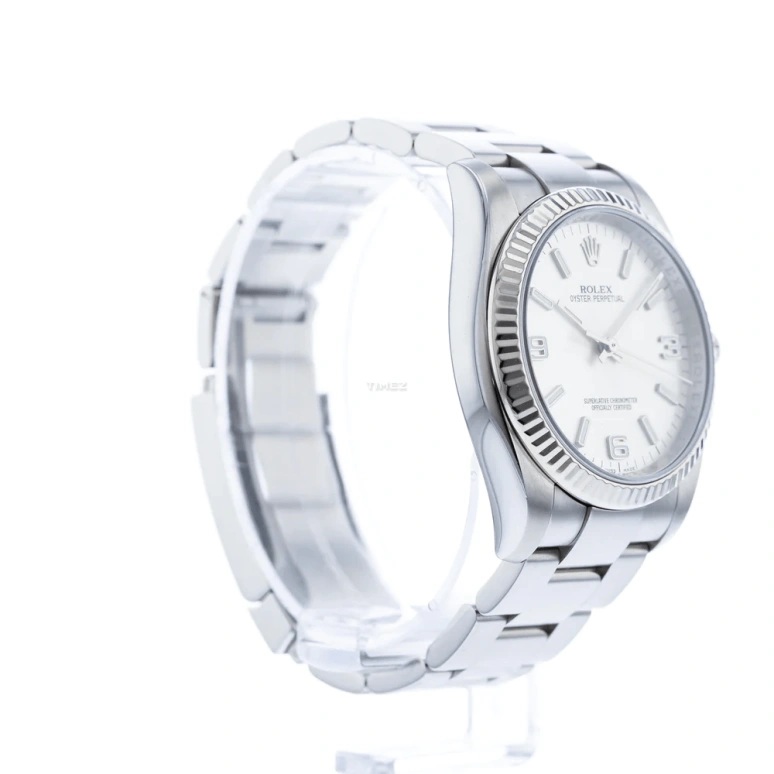 Rolex,Oyster Perpetual 36mm,36mm,Stainless Steel,White,Automatic,48hours,In-house Caliber,116034,116034-0004