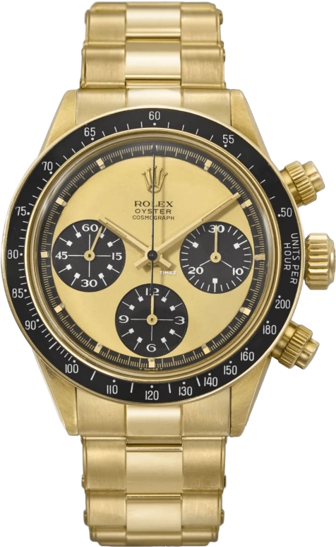 Rolex,Daytona 37mm,37mm,Yellow Gold,Yellow,Beige,Handwound,Chronograph,48hours,Erling Haaland,6263,6263-Paul Newman with Lemon Dial