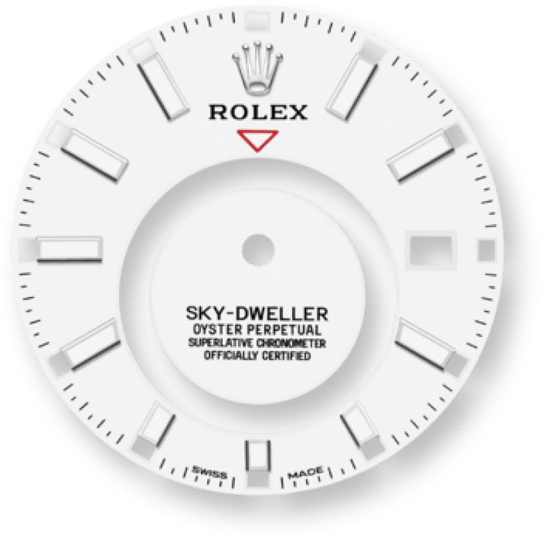 Rolex,Sky-Dweller 42mm,42mm,White Gold,Stainless Steel,White,Automatic,Annual Calendar,Month,Date,326934,326934-0002