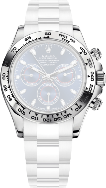 Rolex,Daytona 40mm,40mm,White Gold,Blue,Automatic,Chronograph,Column Wheel,116509,116509-0071