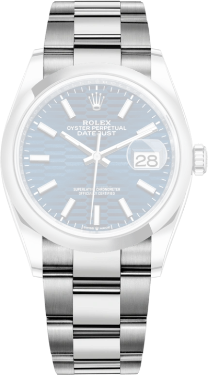Rolex,Datejust 36 36mm,36mm,Stainless Steel,Blue,Automatic,Day,70hours,126200,126200-0022