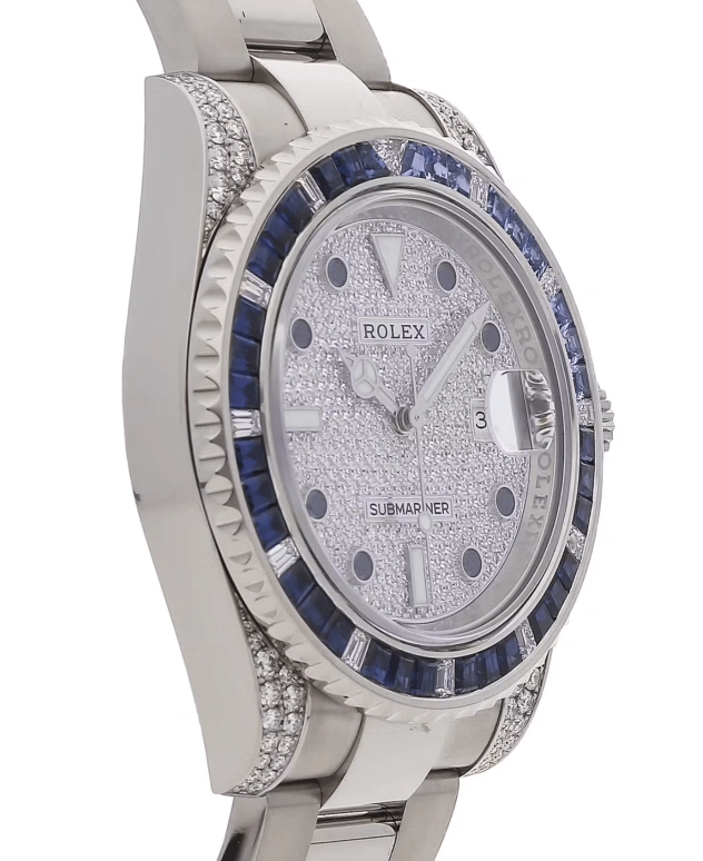 Rolex,Submariner 40mm,40mm,White Gold,Silver,Automatic,Day,48hours,116659SABR,116659SABR-0002