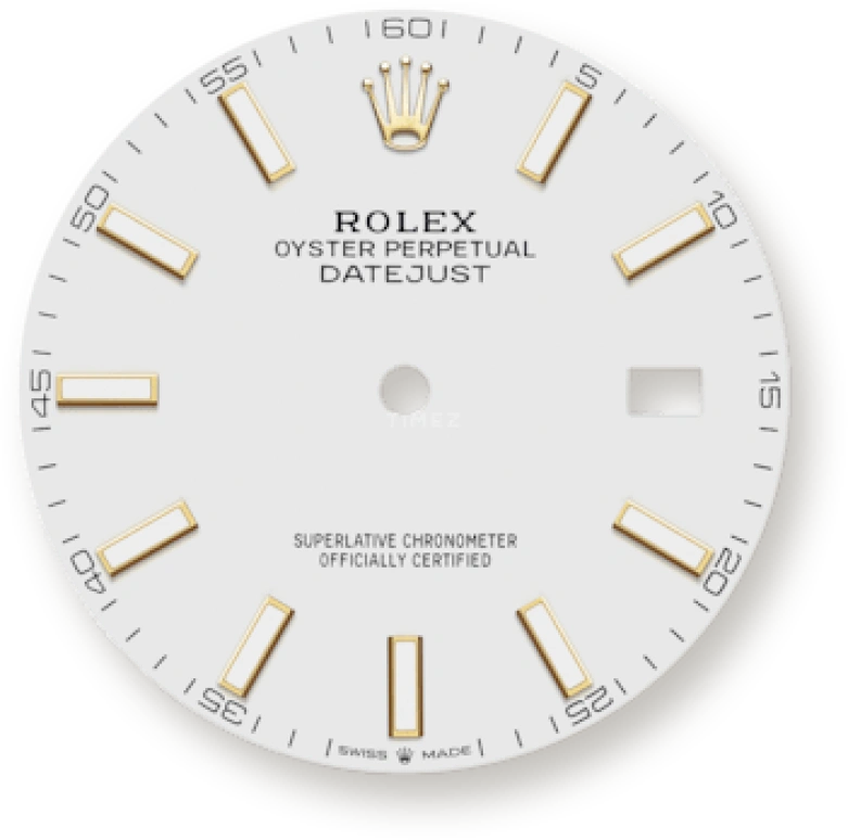 Rolex,Datejust 41 41mm,41mm,Yellow Gold,Stainless Steel,White,Automatic,Day,70hours,126303,126303-0016