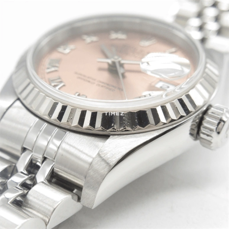 Rolex,Lady-Datejust 26mm,26mm,Stainless Steel,White Gold,Pink,Automatic,Day,42hours,69174 Pink