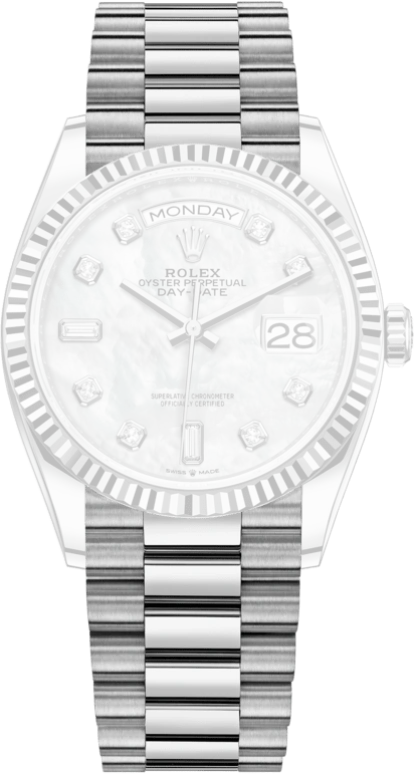 Rolex,Day-Date 36 36mm,36mm,White Gold,White,Automatic,Date,Day,128239,128239-0007