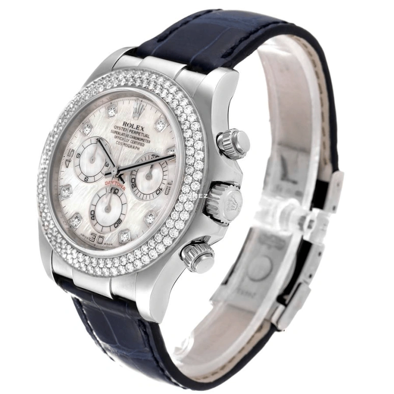 Rolex,Daytona 40mm,40mm,White Gold,Silver White,White,Automatic,Chronograph,72hours,116589 RBR8