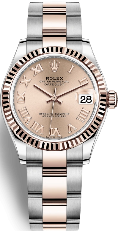 Rolex,Datejust 31 31mm,31mm,Rose Gold,Stainless Steel,Rose,Automatic,Day,55hours,278271,278271-0005