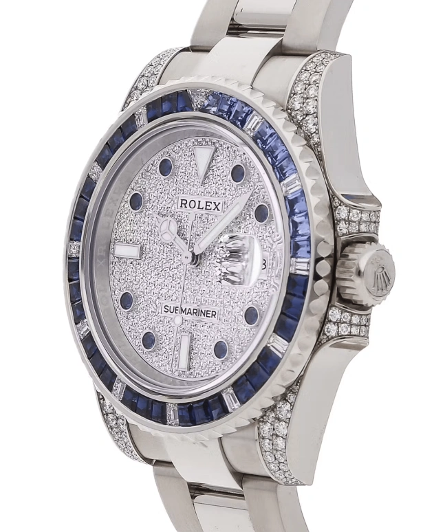 Rolex,Submariner 40mm,40mm,White Gold,Silver,Automatic,Day,48hours,116659SABR,116659SABR-0002