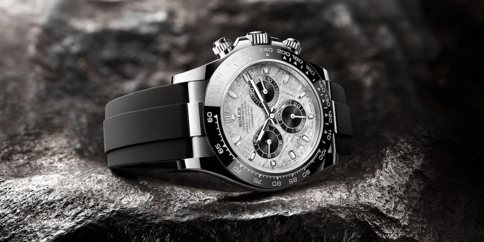 Rolex,Daytona 40mm,40mm,Ceramic,White Gold,Silver,Automatic,Chronograph,Column Wheel,Zlatan Ibrahimović,Ángel Di María,116519LN,116519LN-0038