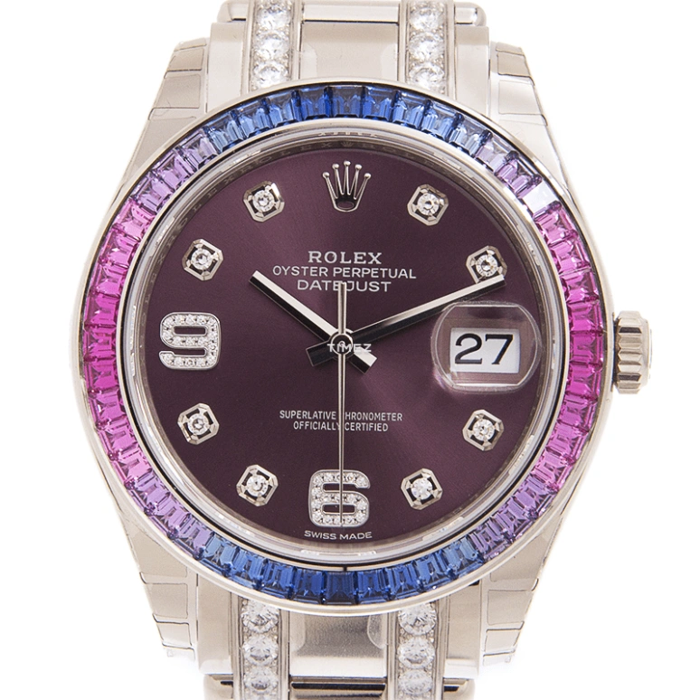 Rolex,Pearlmaster 39mm,39mm,White Gold,Purple Red,Automatic,Day,70hours,86349SAFUBL,86349SAFUBL-42749