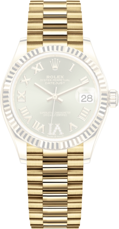 Rolex,Datejust 31 31mm,31mm,Yellow Gold,Green,Automatic,Day,55hours,278278,278278-0030